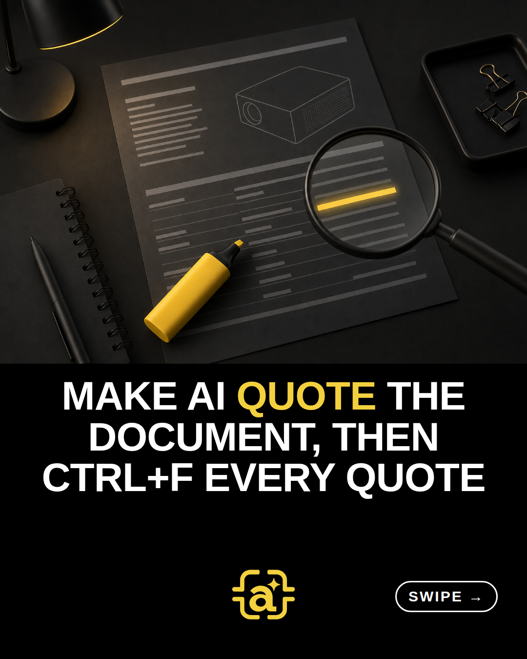 Make AI quote the document, then Ctrl+F every quote