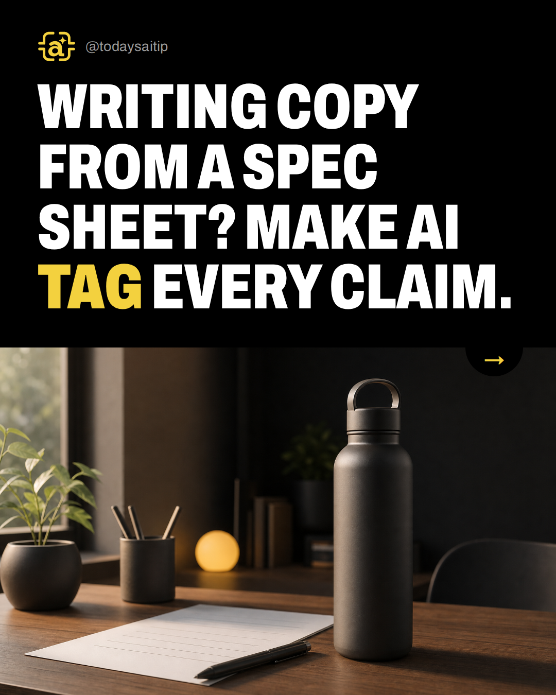 Writing copy from a spec sheet? Make AI tag every claim.