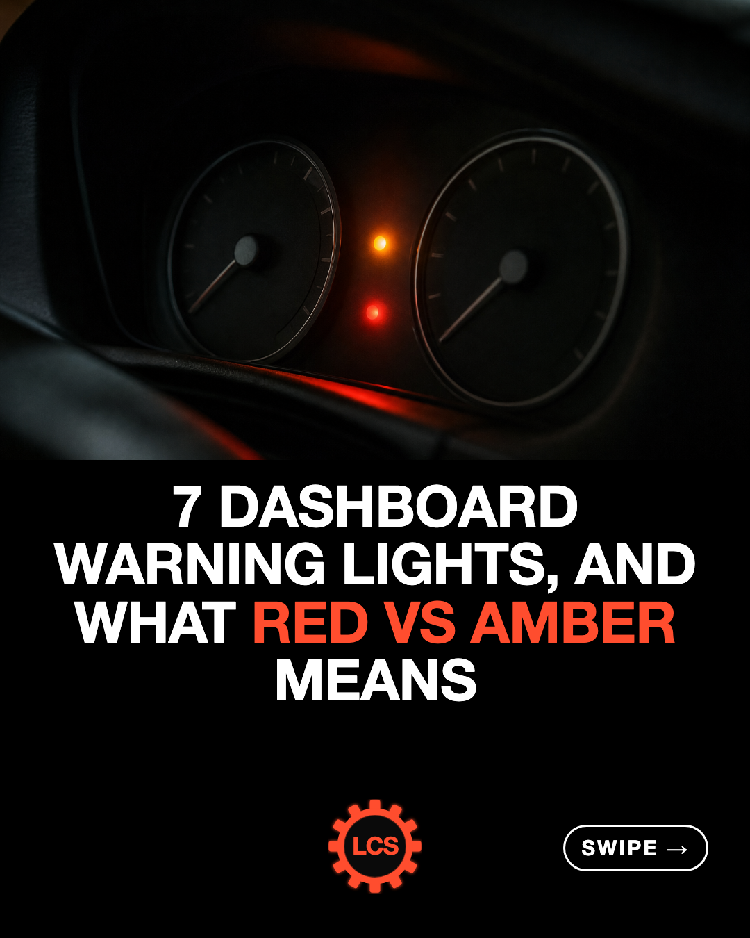 7 dashboard warning lights, and what red vs amber means