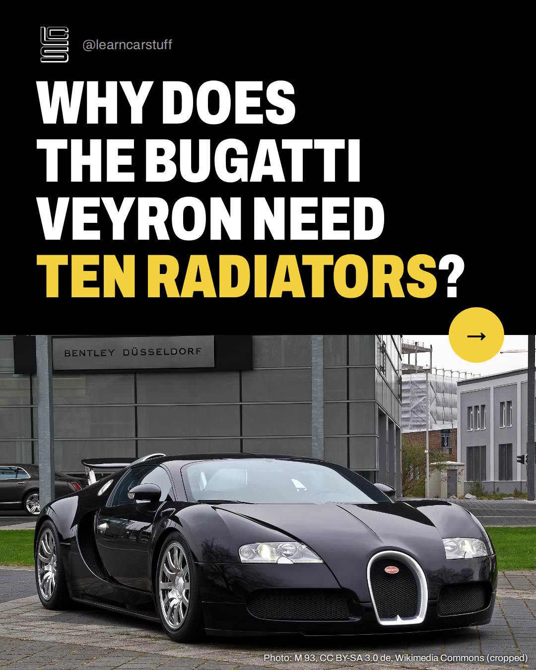 Why does the Bugatti Veyron need ten radiators?